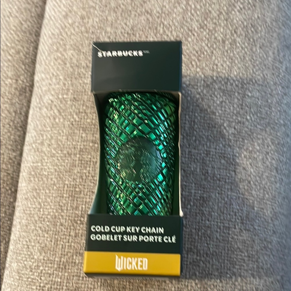 Starbucks Emerald Green Cold Cup Keychain